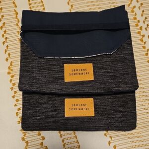 Delta Black and Tan Toiletry Bag